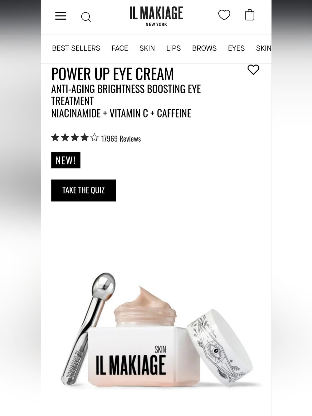 IL MAKIAGE Power Up Anti-Aging Brightness Boosting Eye Treatment (Cream)